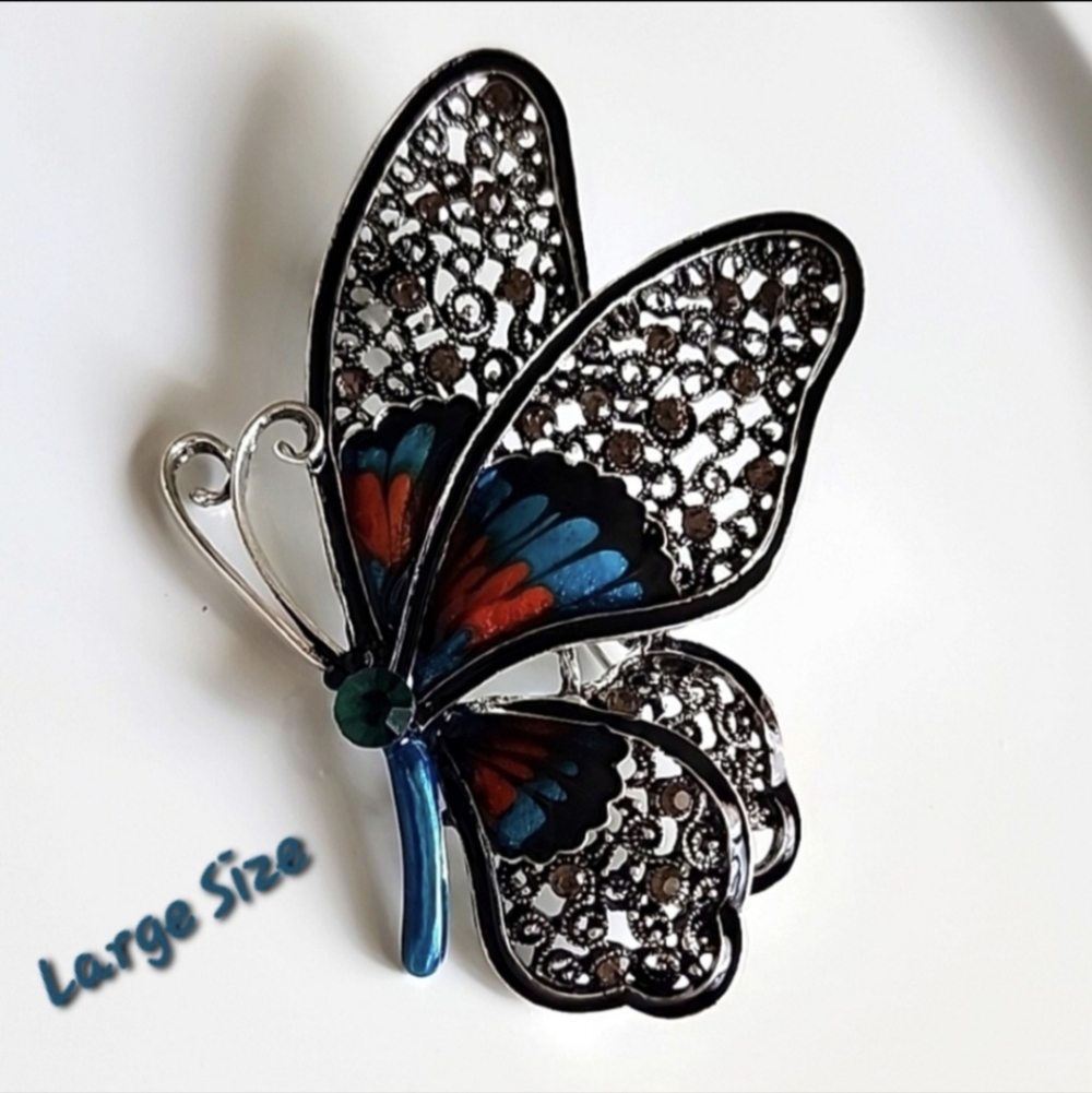 MULTI Dimension Extra Large Butterfly Brooch BRO